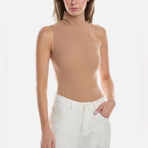 Wolford NWT Warm Up Cut-Out Bodysuit - Almond size Medium